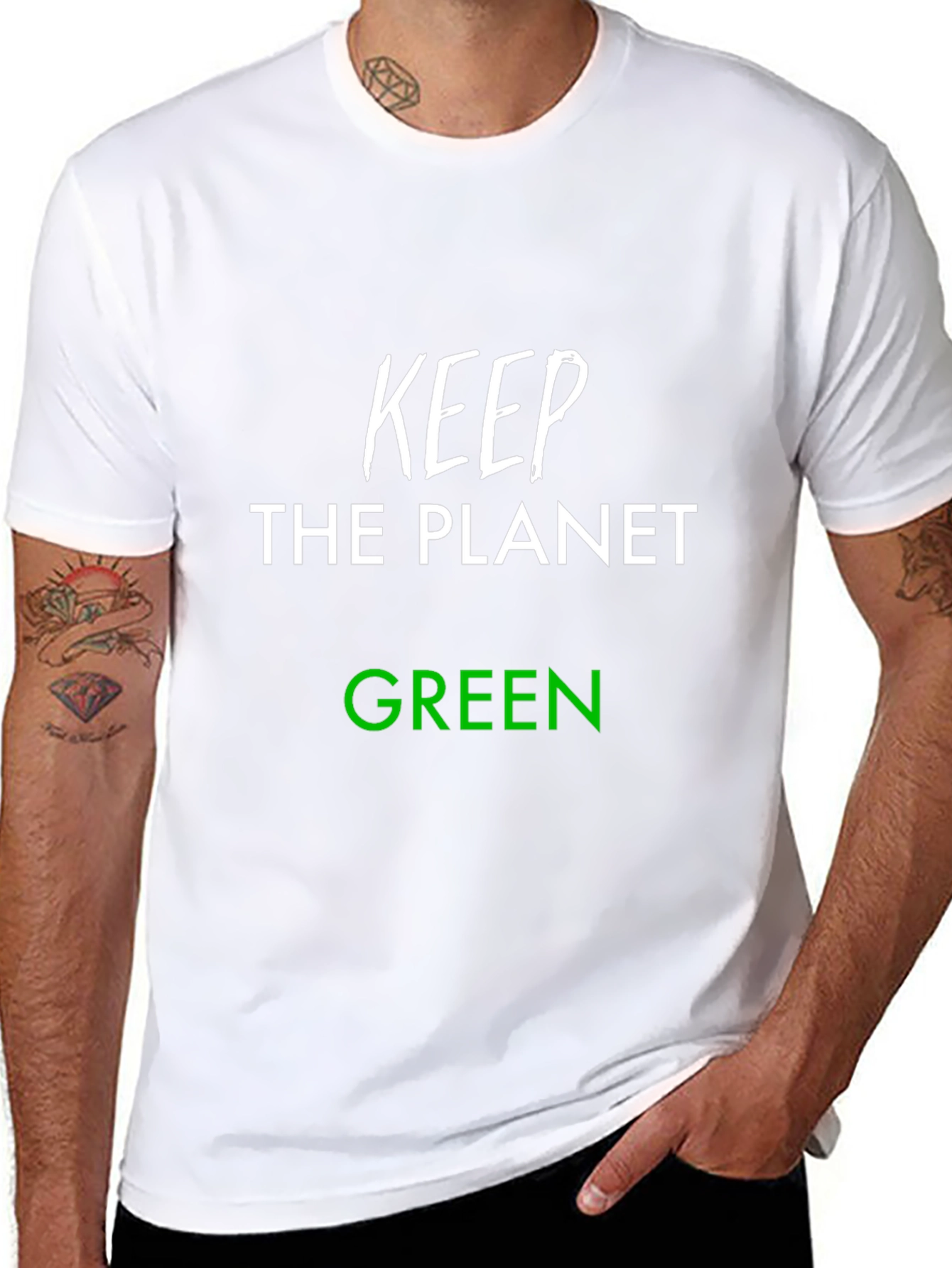 Keep the Planet Green T-Shirt - Eco-Friendly Tee