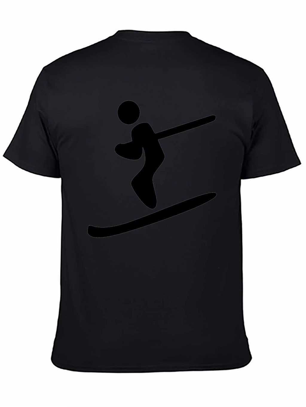 Black Skiing T-Shirt