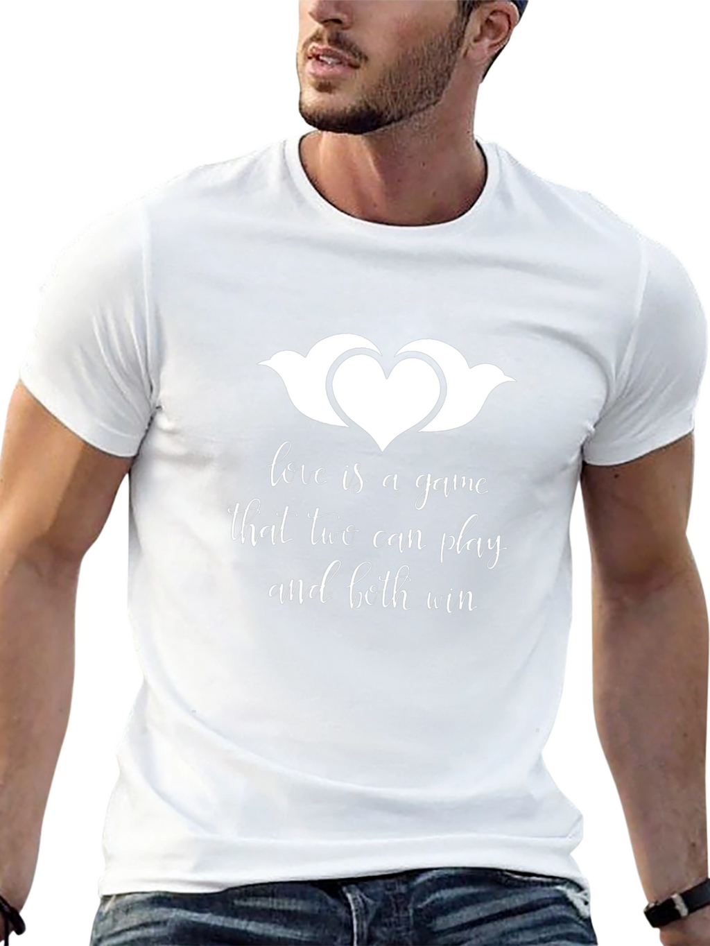 Love is a Game Black T-Shirt