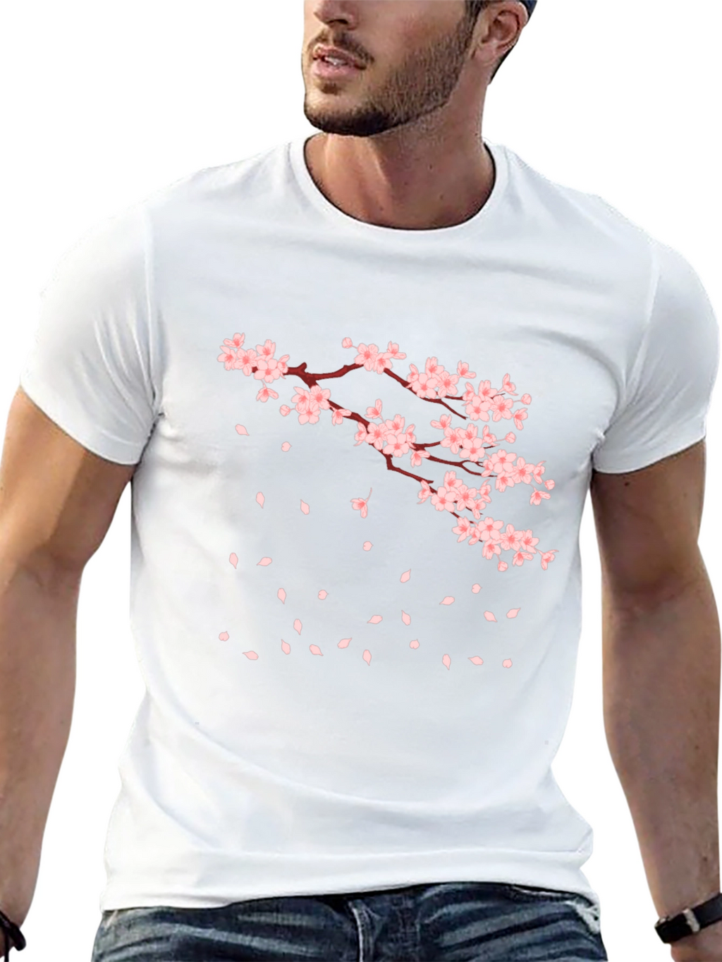 Black Cherry Blossom Graphic Tee