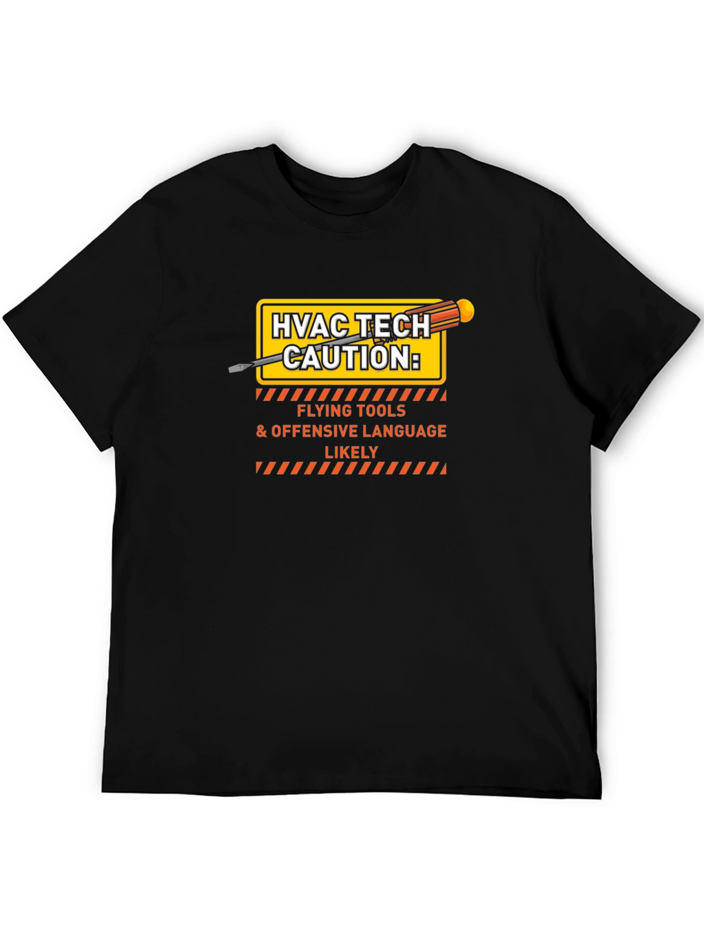 HVAC Tech Caution T-Shirt - Flying Tools