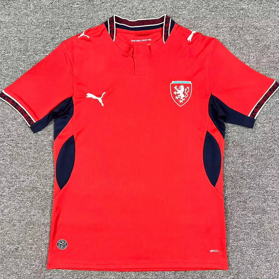 2026/27 Czech Republic Home Red Fans Soccer Jersey Front