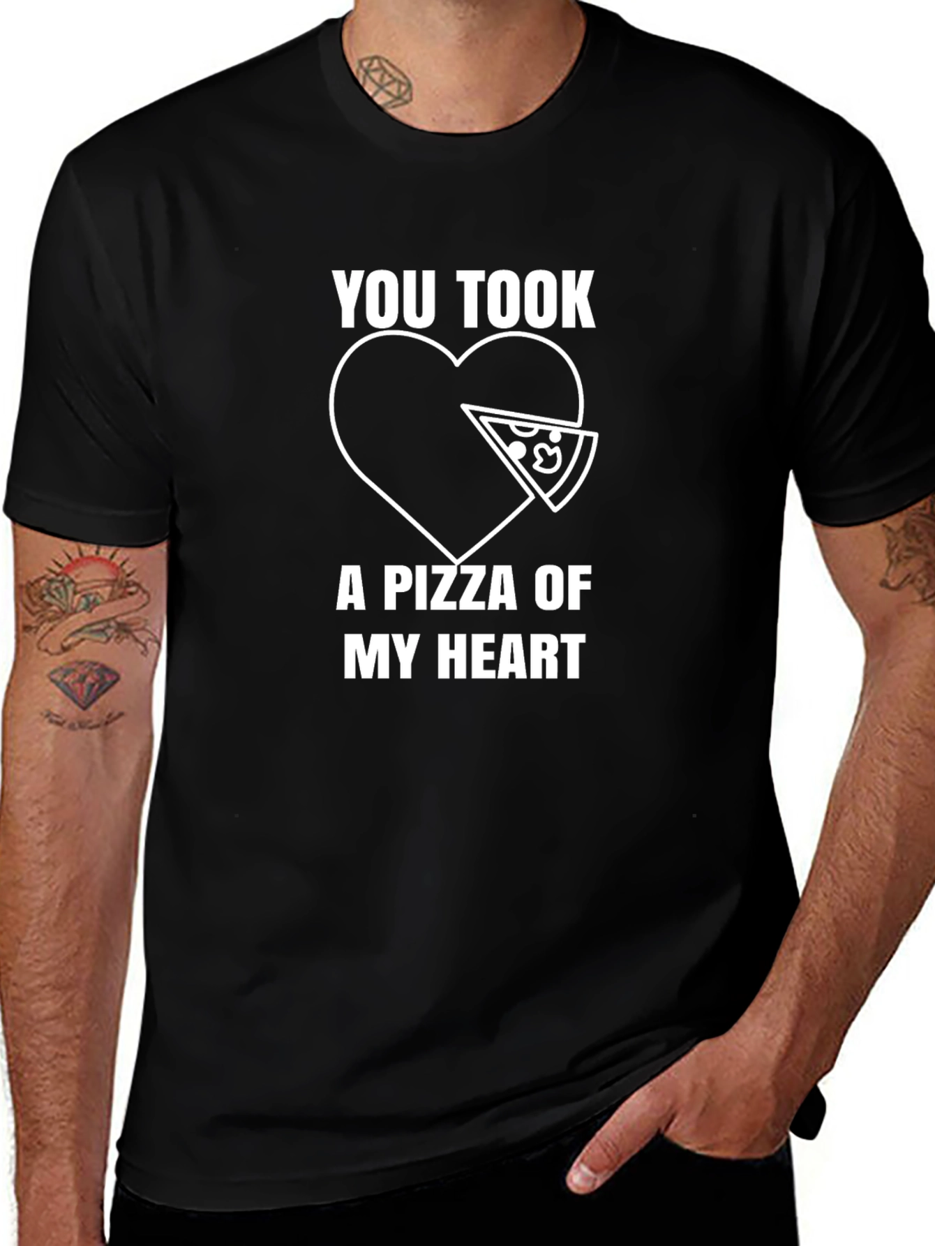 Pizza My Heart Graphic Tee - Food Lover Shirt