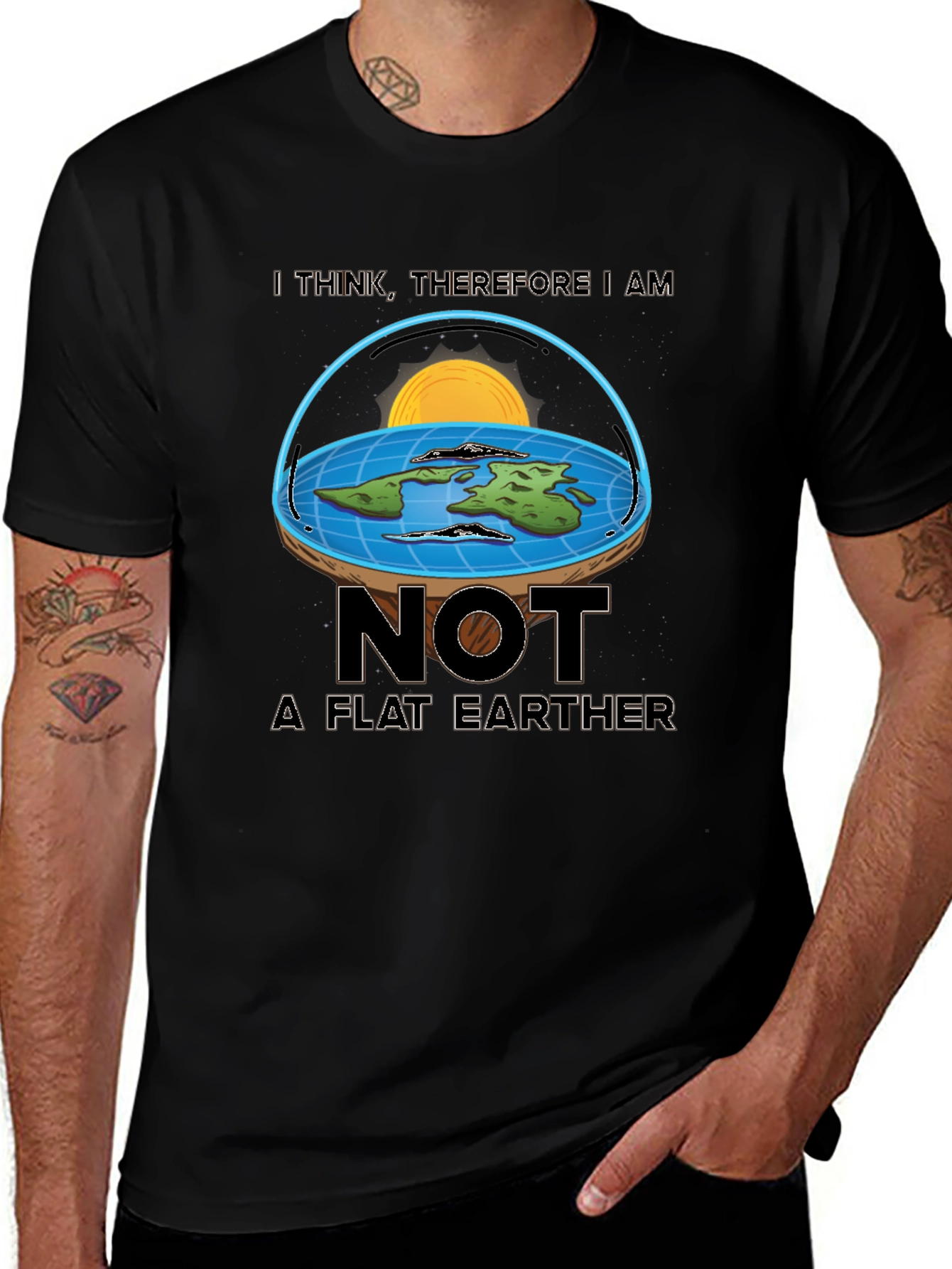 Not A Flat Earther T-Shirt