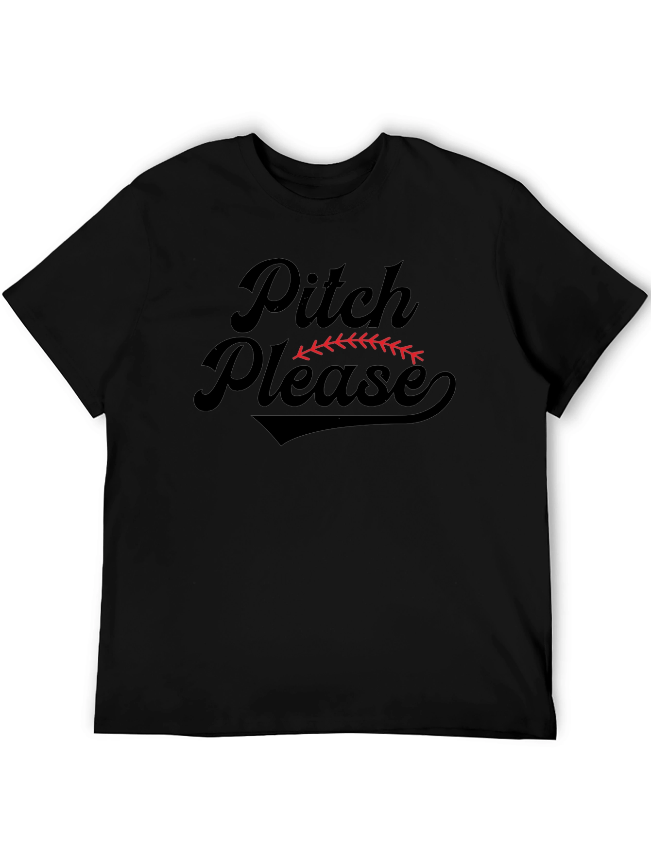 Pitch Please Baseball Graphic T-Shirt