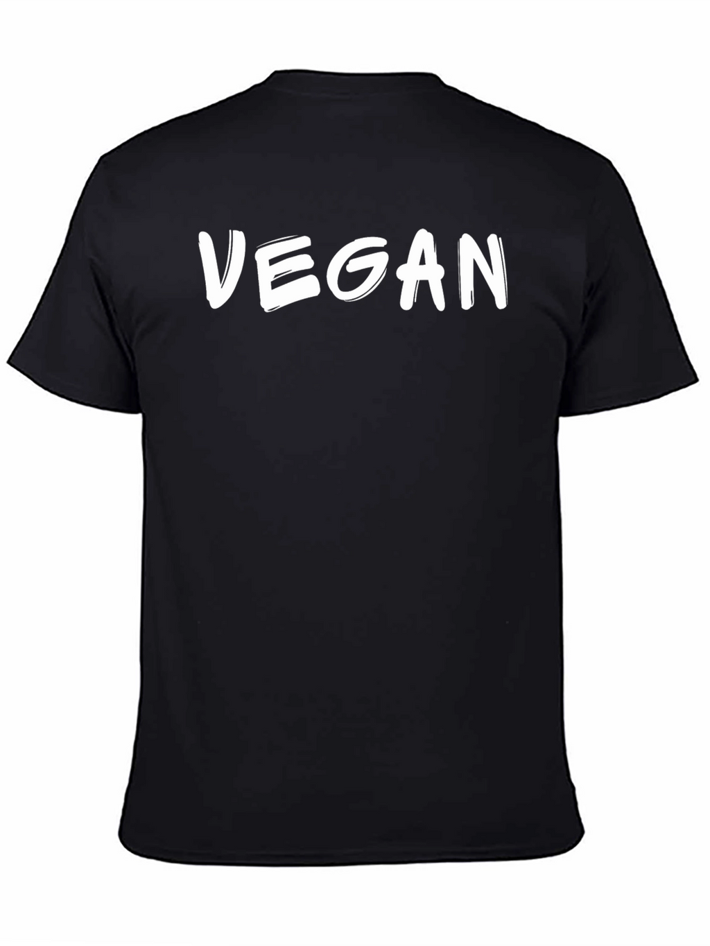 Vegan Black T-Shirt - Stylish and Comfortable