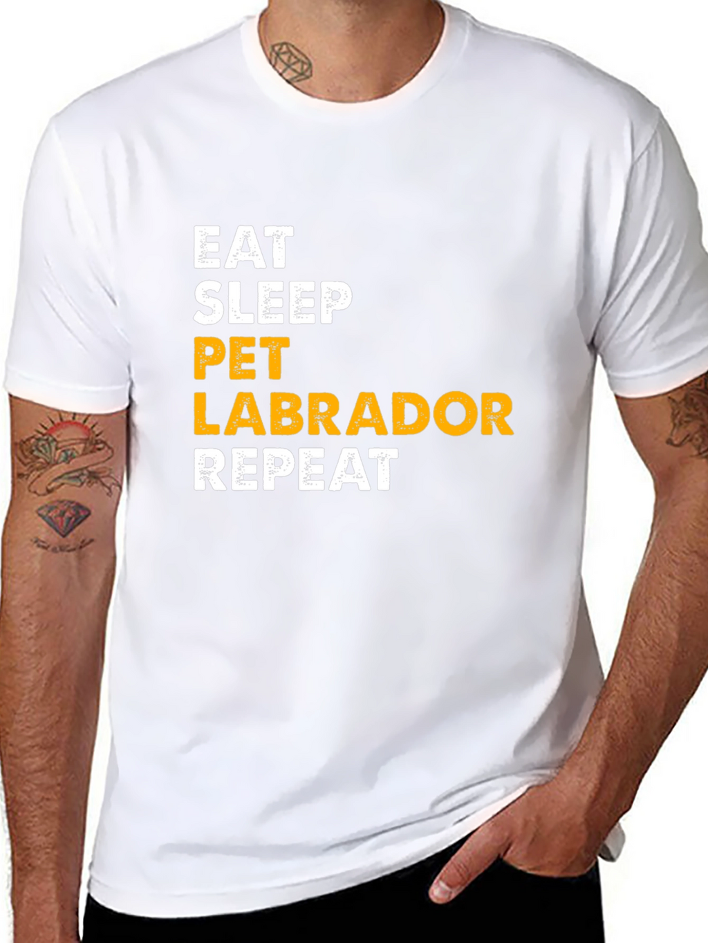 Eat Sleep Pet Labrador Repeat T-Shirt
