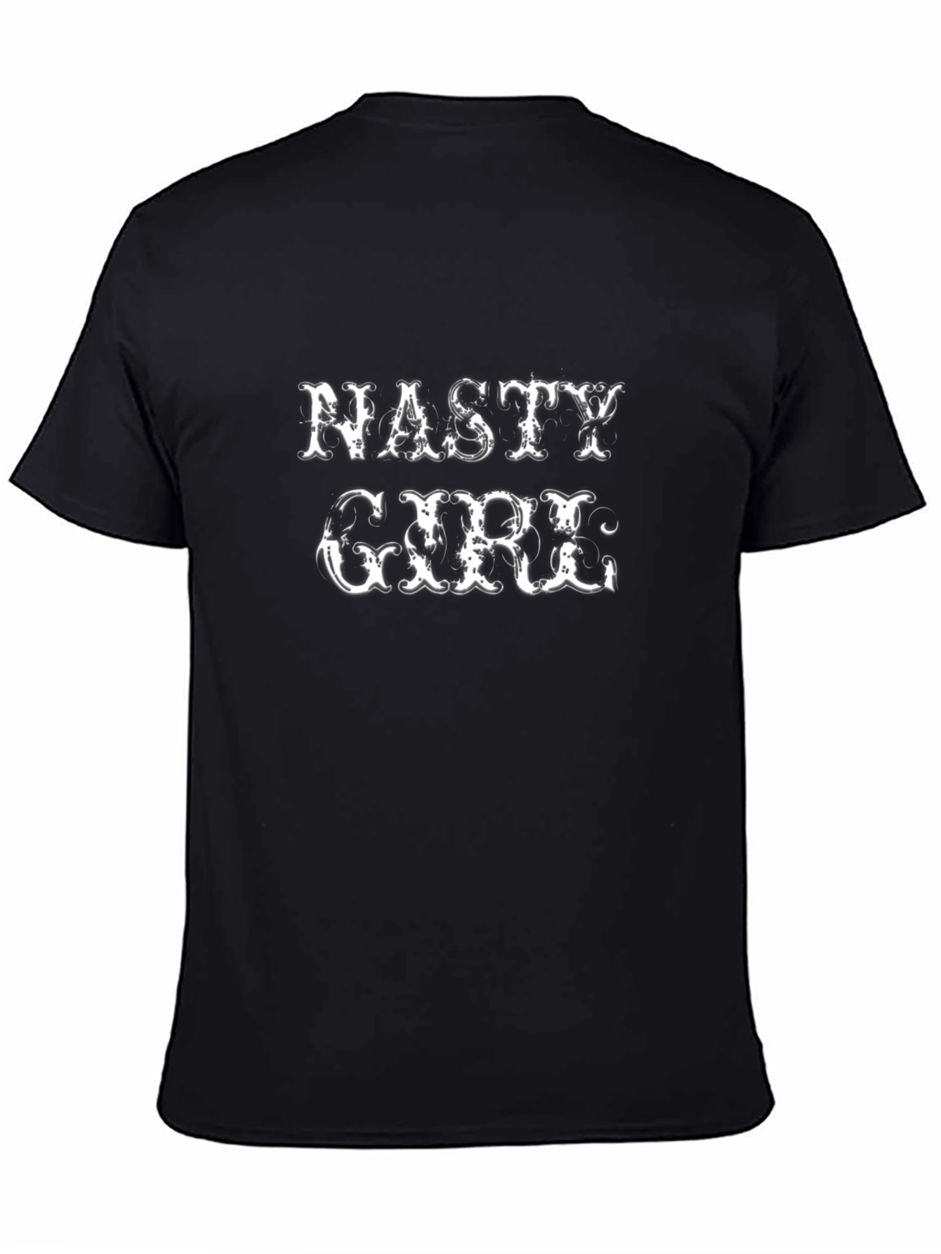 Nasty Girl Graphic Tee - Unisex Black Cotton T-Shirt