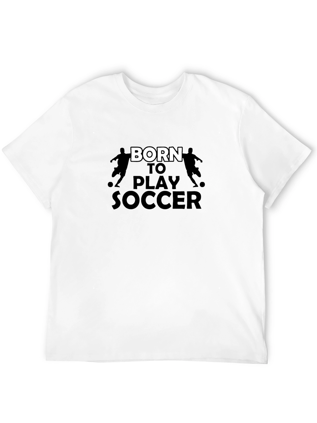 Born to Play Soccer Graphic Tee - Black