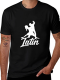 Latin Dance T-Shirt - Black Graphic Tee
