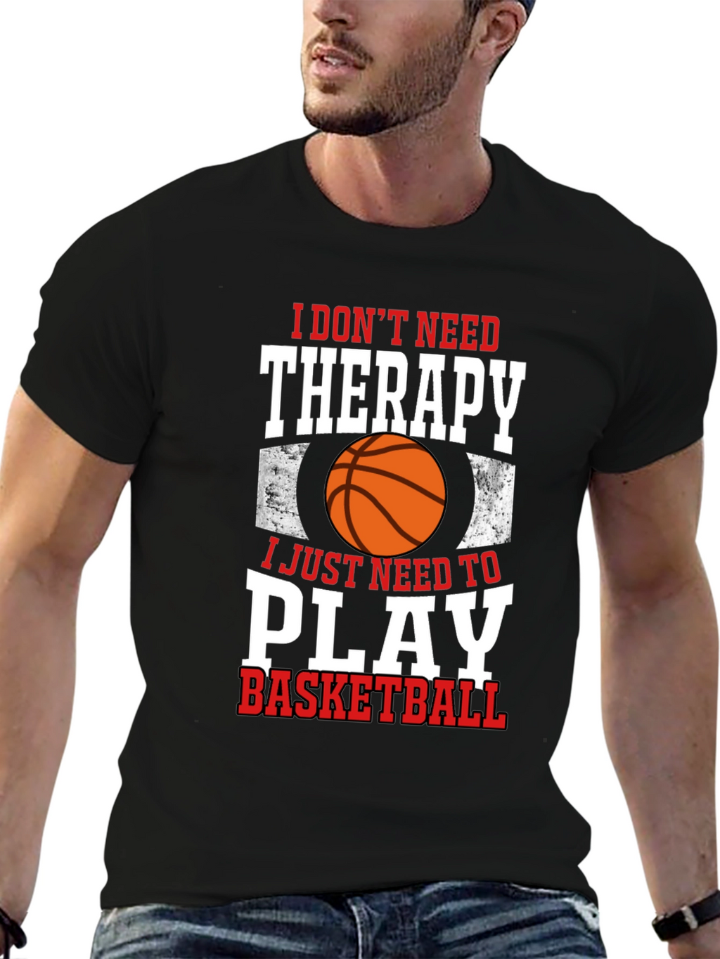 Basketball Therapy Graphic Tee