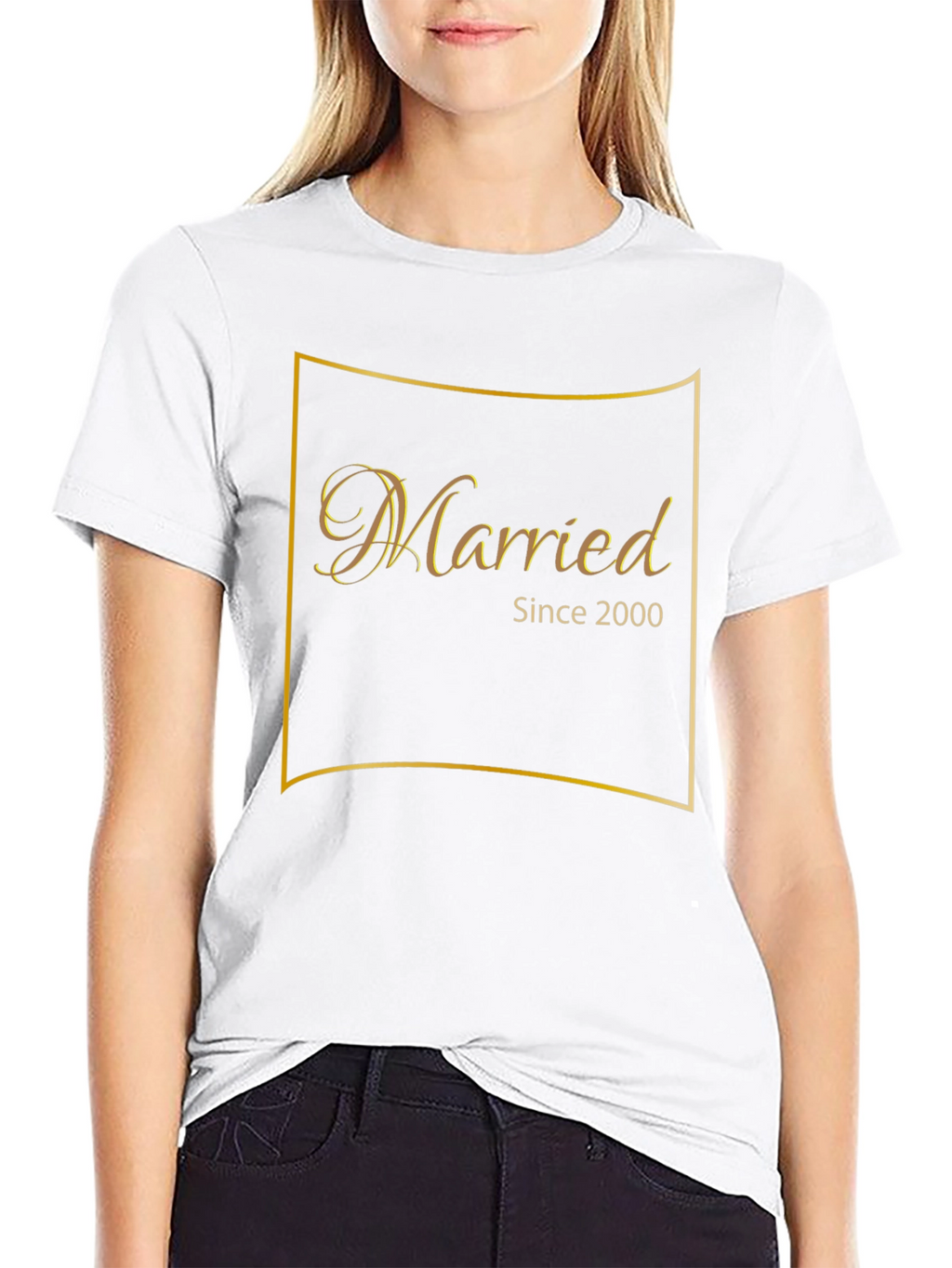 Married Since 2000 Black T-Shirt