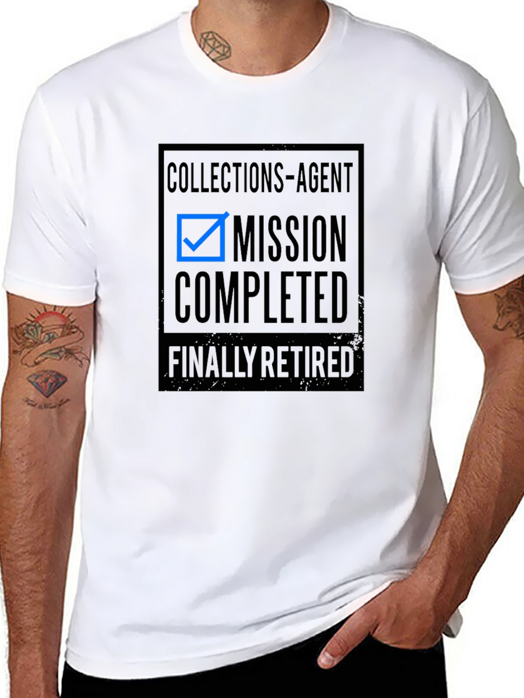 Collections Agent Mission Completed Retired T-Shirt