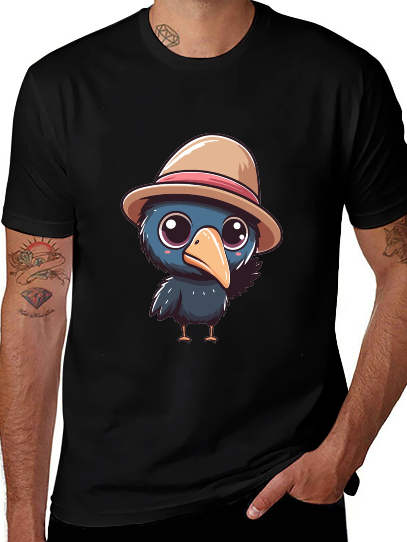 Cartoon Crow T-Shirt