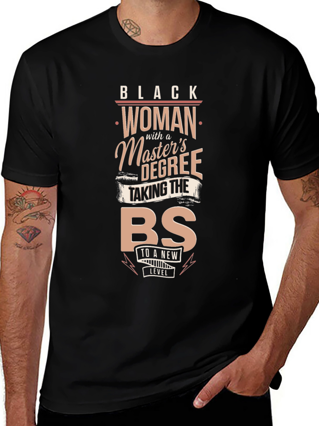 Black Woman with a Masters Degree T-Shirt