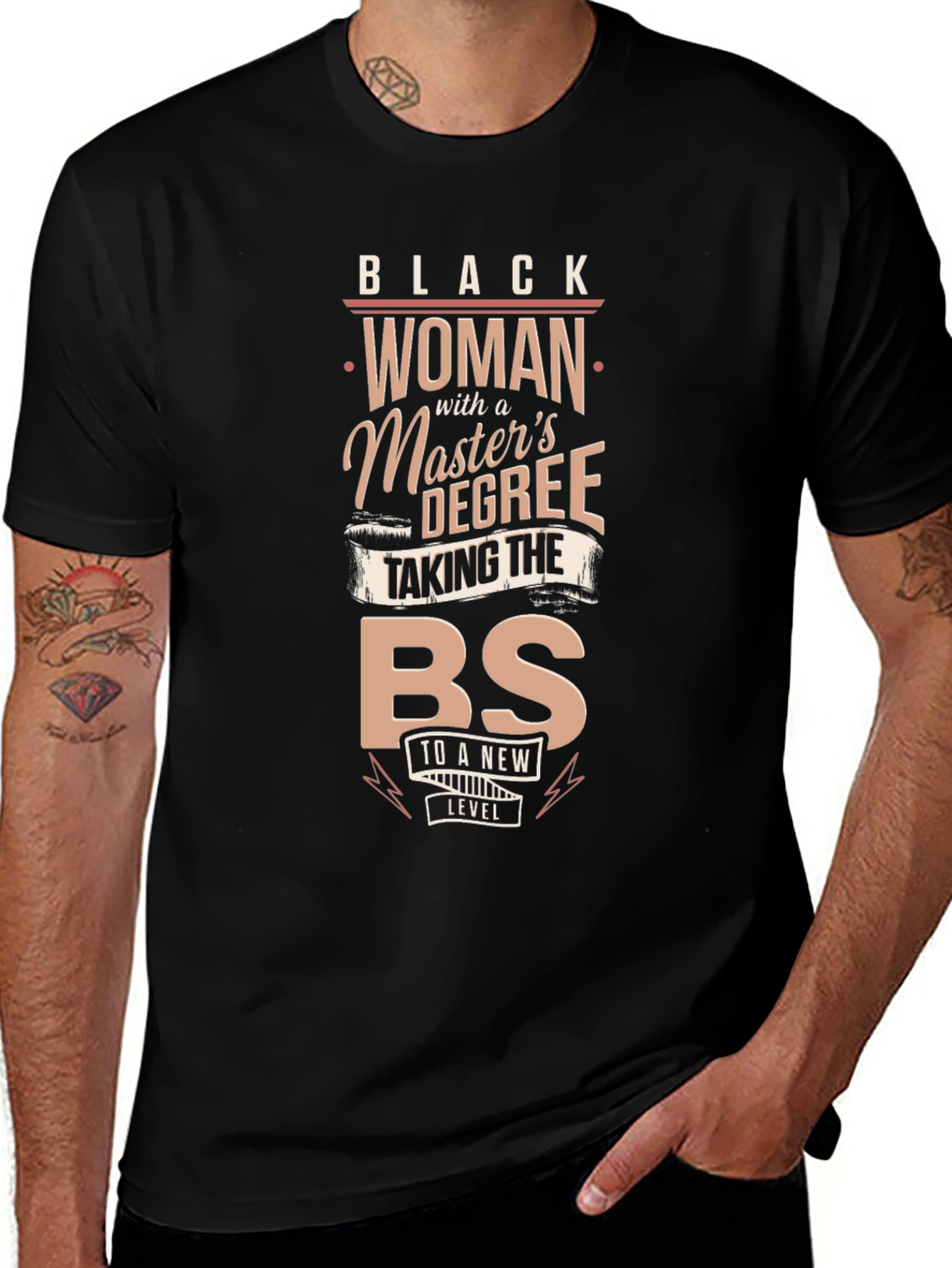 Black Woman with a Masters Degree T-Shirt