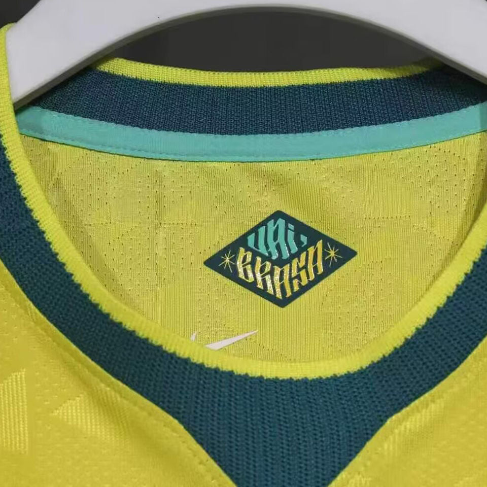 NEYMAR JR #10 Brazil Home Yellow Player Version Soccer Jersey 2026/27 ★★ Item NO.: 2153189 Detail 2