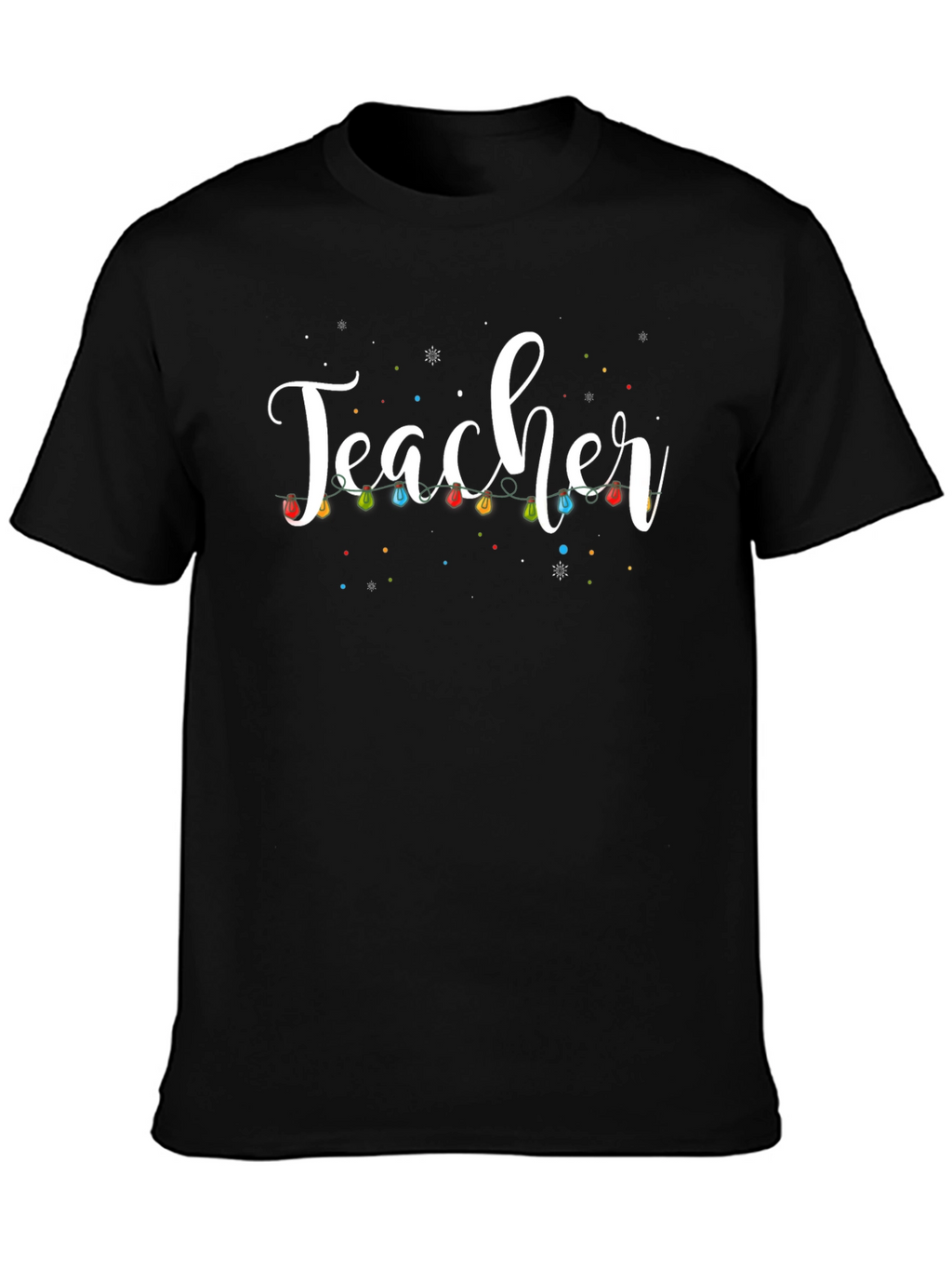Teacher Christmas Lights Graphic Tee
