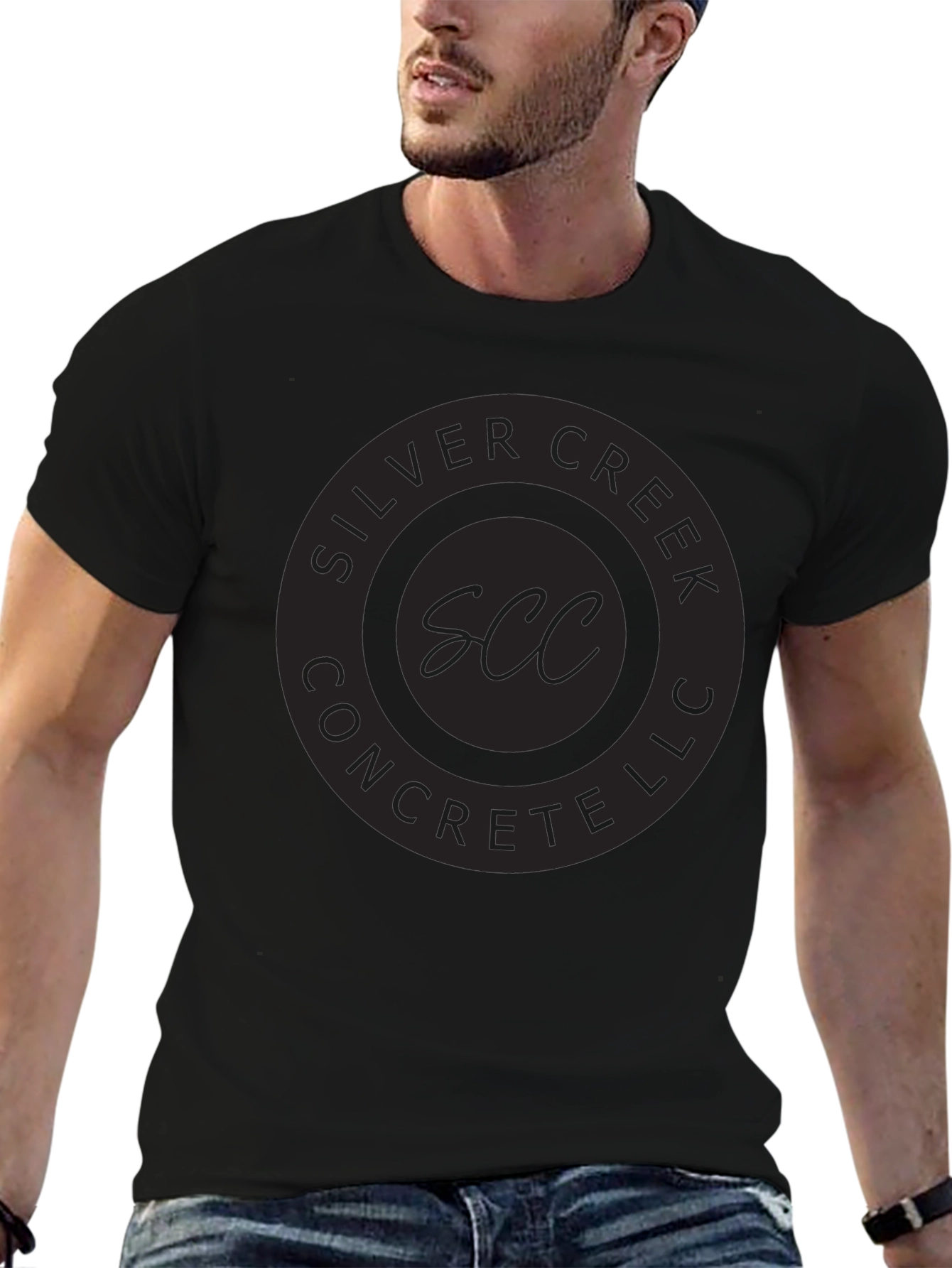 Silver Creek Concrete LLC Black Graphic T-Shirt