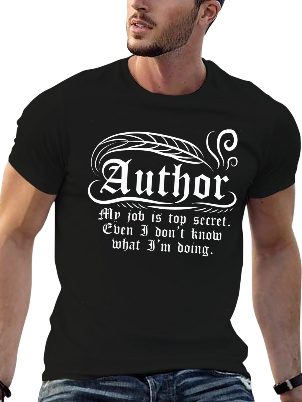 Author Top Secret Job Funny T-Shirt