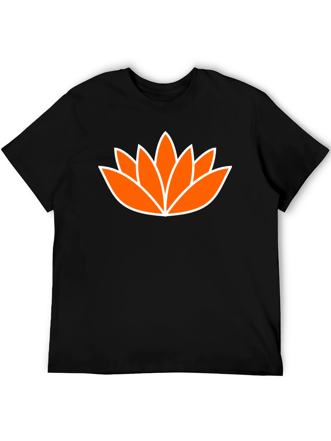 Lotus Flower Graphic Tee - Mens Black T-Shirt