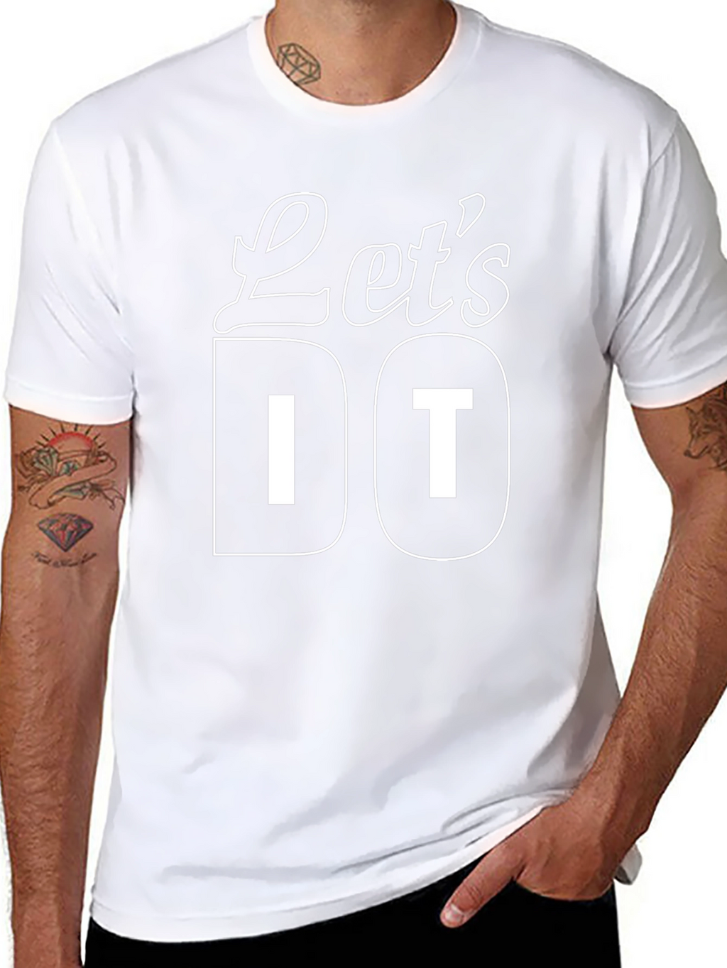Lets Do It - Black Graphic T-Shirt