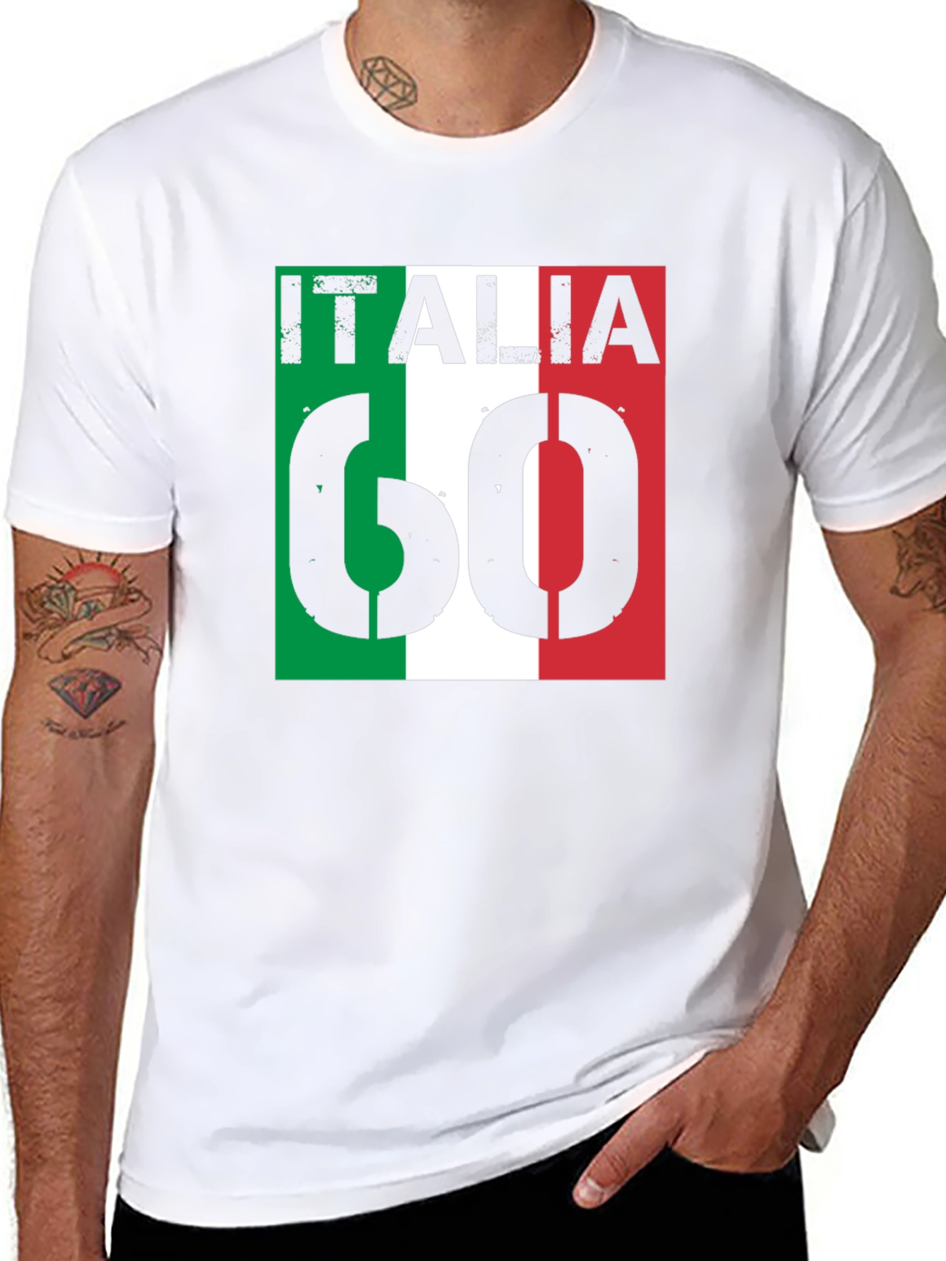 Italia 60 T-Shirt - Italian Flag Design