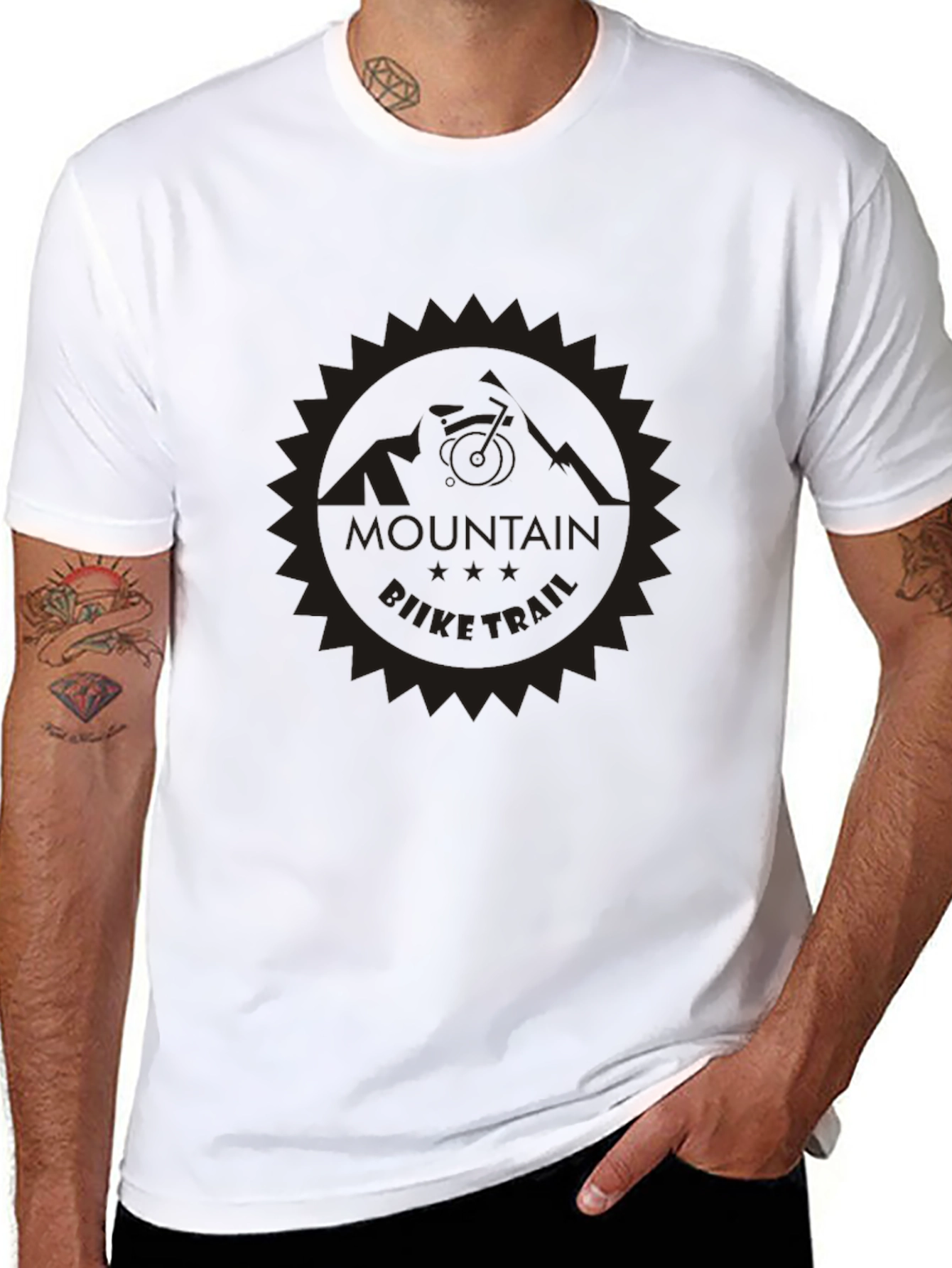 Mountain Bike Trail Graphic T-Shirt