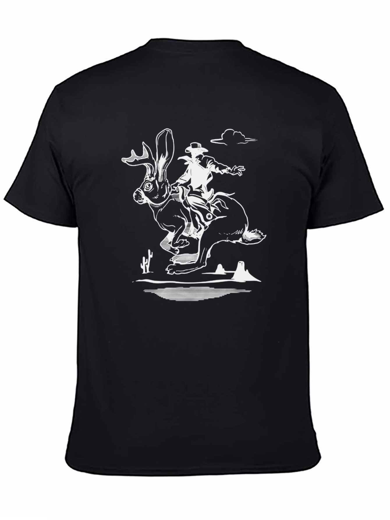 Jackalope Cowboy T-Shirt - Western Humor Tee