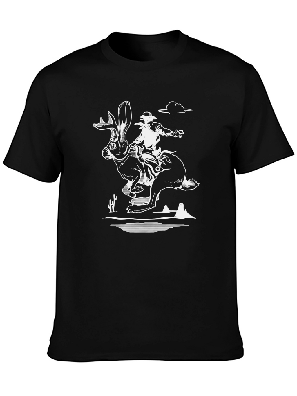 Jackalope Cowboy T-Shirt - Western Humor Tee