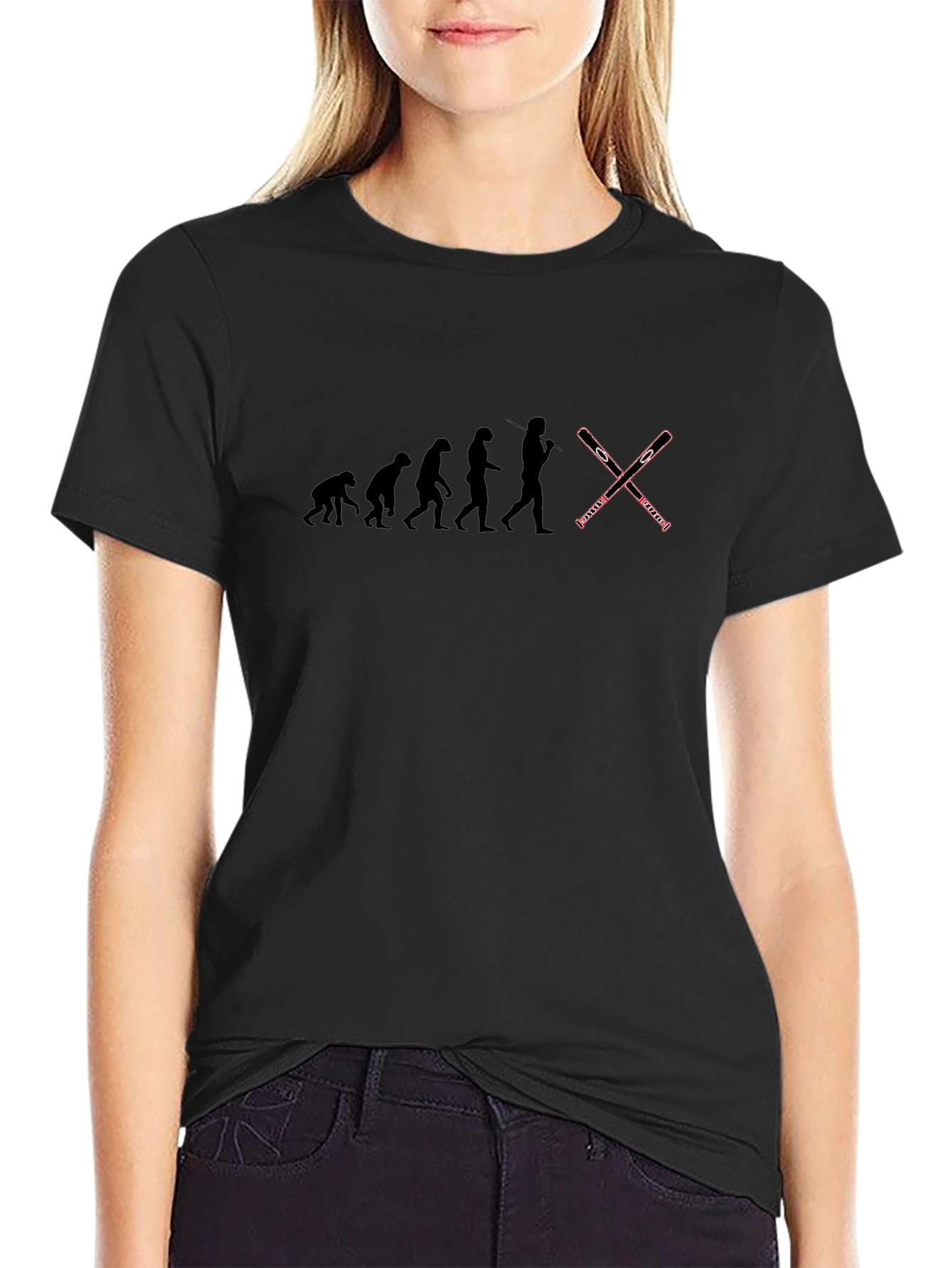 Evolution of Skiing Graphic Tee