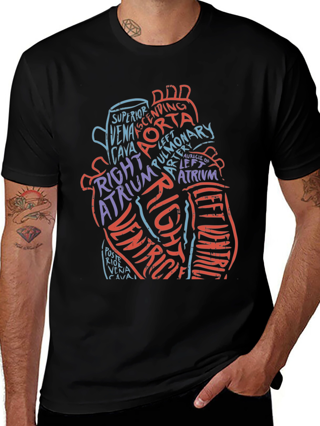 Anatomical Heart T-Shirt - Medical Graphic Tee