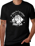 Funny Horse Lover Graphic T-Shirt