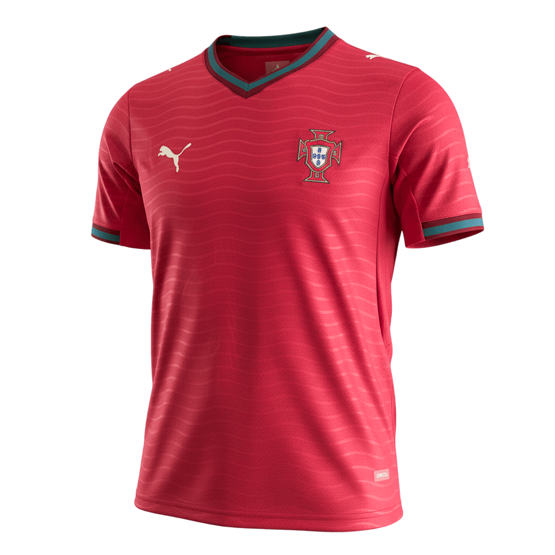 Portugal Home Soccer Jersey World Cup 2026 Red Front