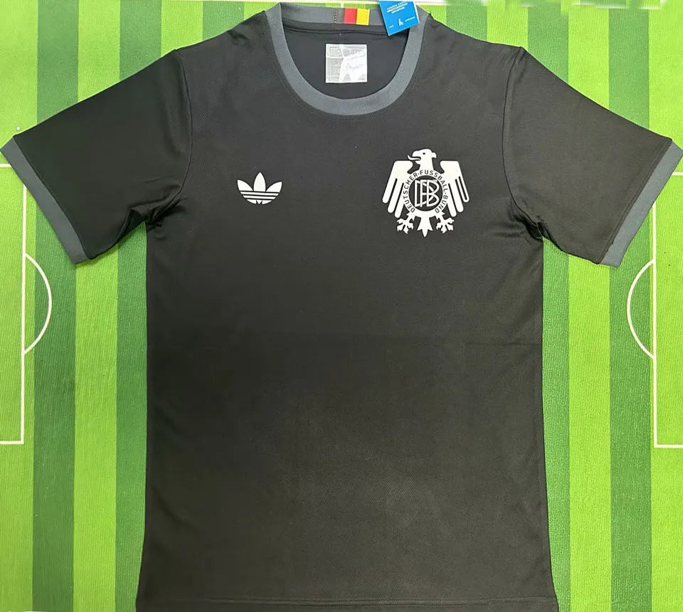 2025 Germany Retro Style Black Fans Jersey Front