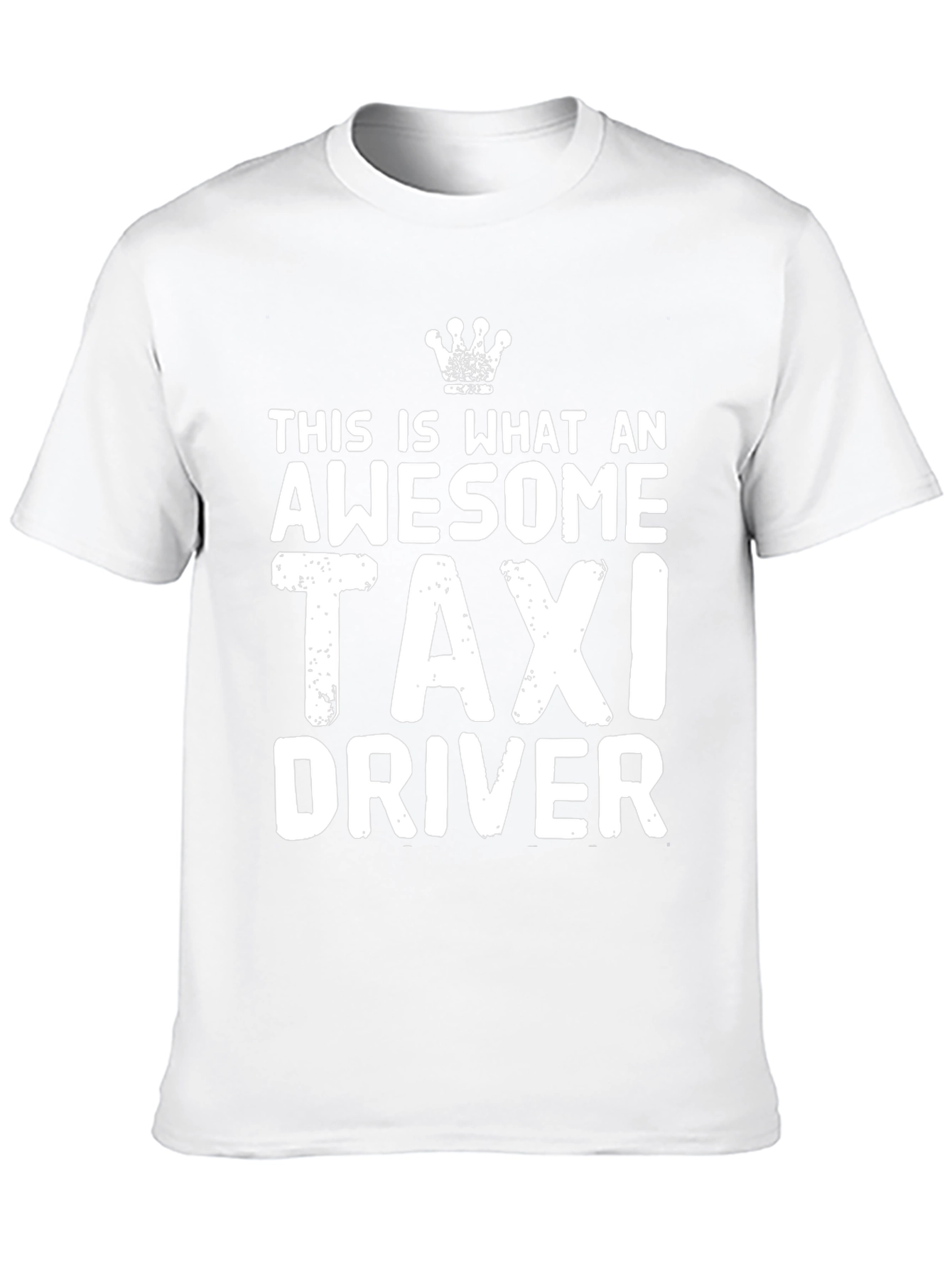 Awesome Taxi Driver T-Shirt - Black Crew Neck
