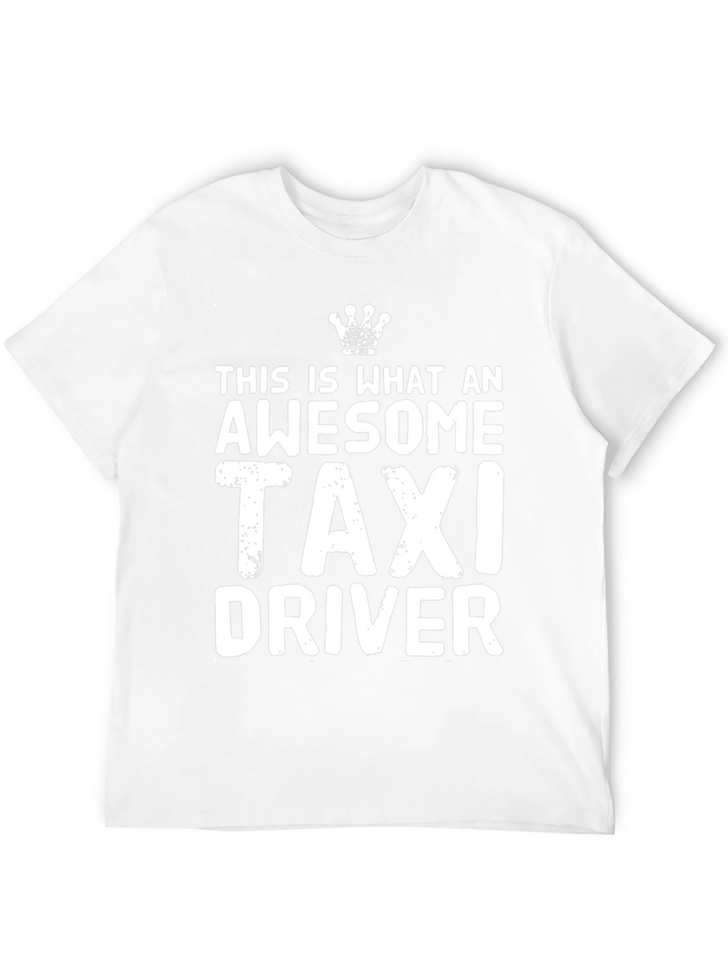 Awesome Taxi Driver T-Shirt - Black Crew Neck