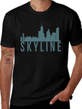 Chicago Skyline Graphic Tee - Black