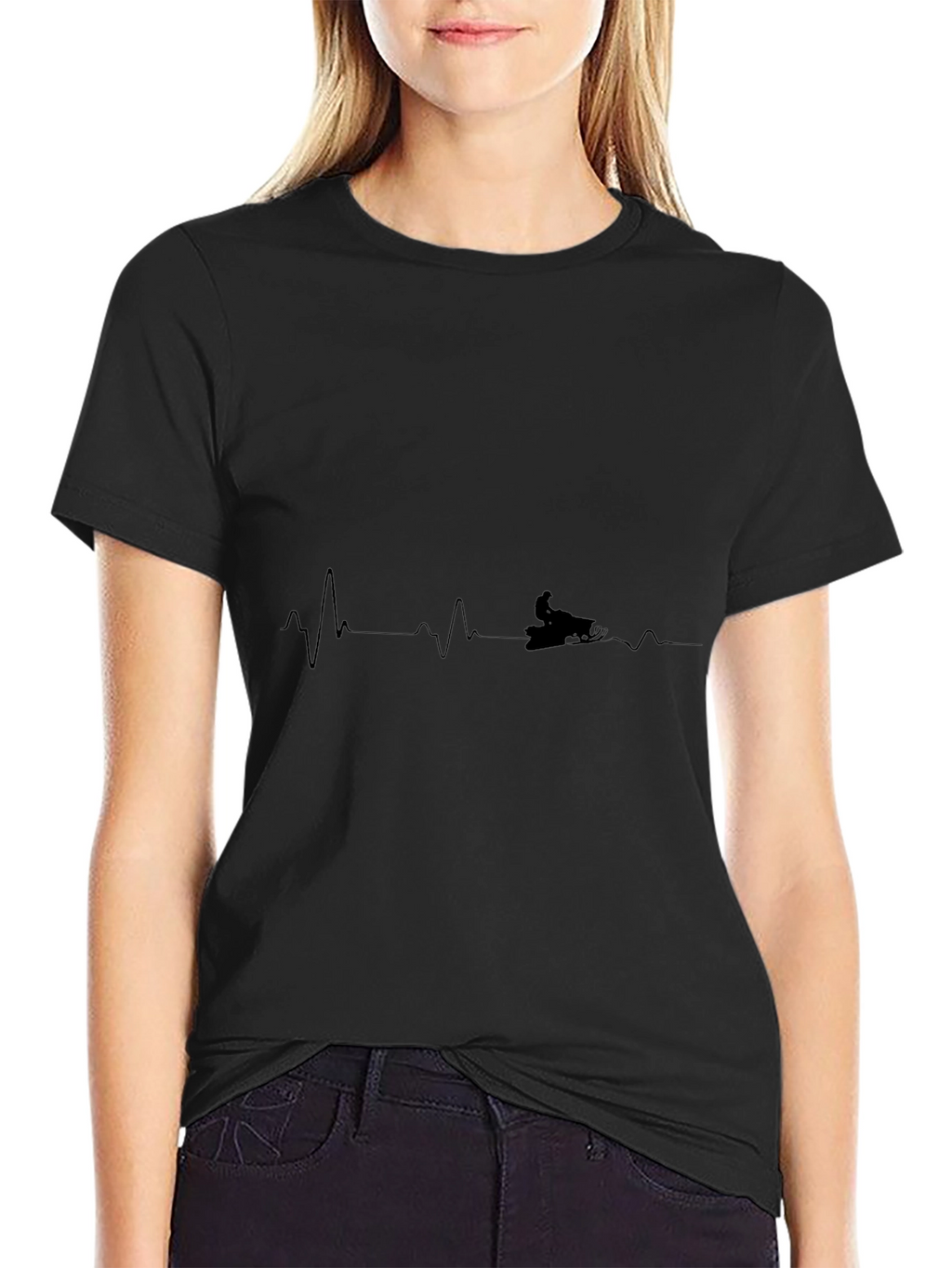 Snowmobile Heartbeat T-Shirt
