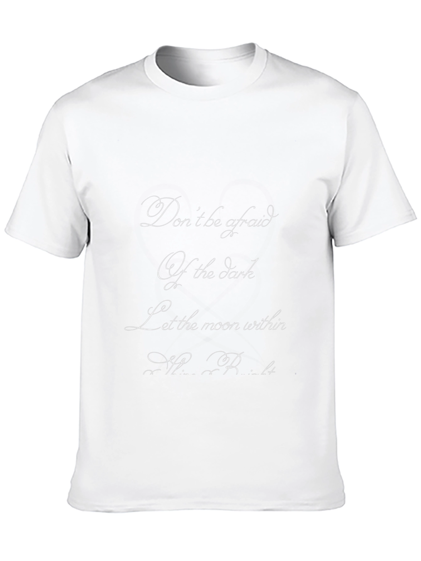 Inspirational Moon Within Graphic Black T-Shirt