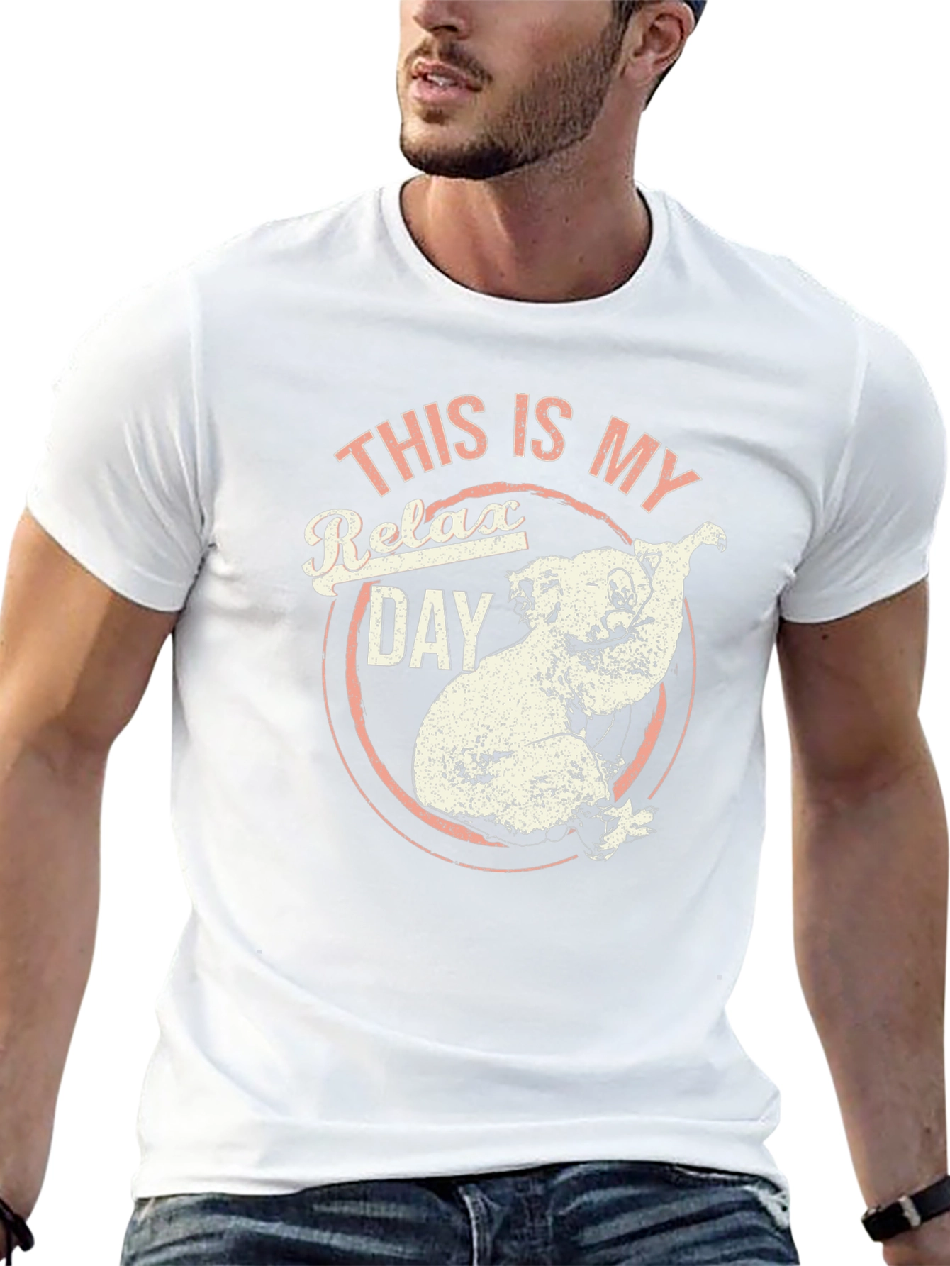 Relax Day Koala Graphic T-Shirt - Soft Cotton Tee