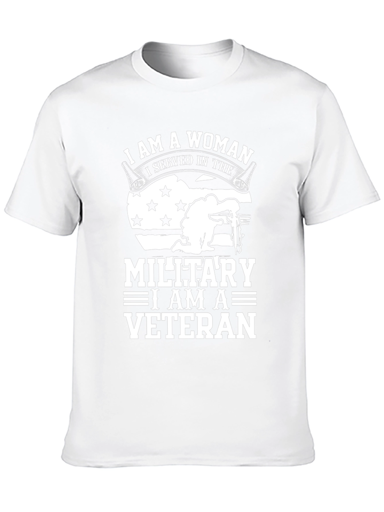 I Am A Woman Veteran T-Shirt - Military Pride