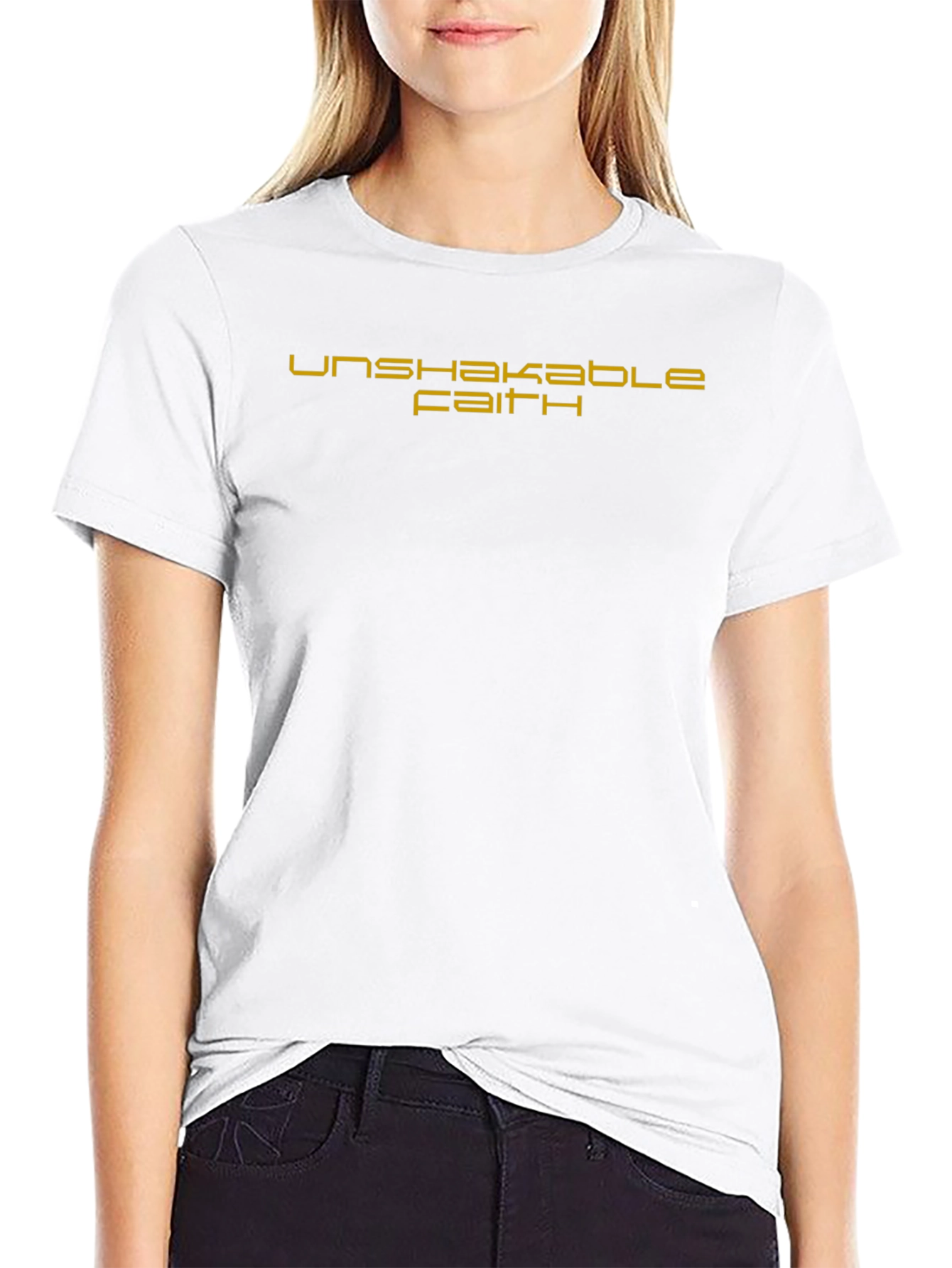 Unshakable Faith Black Graphic Tee