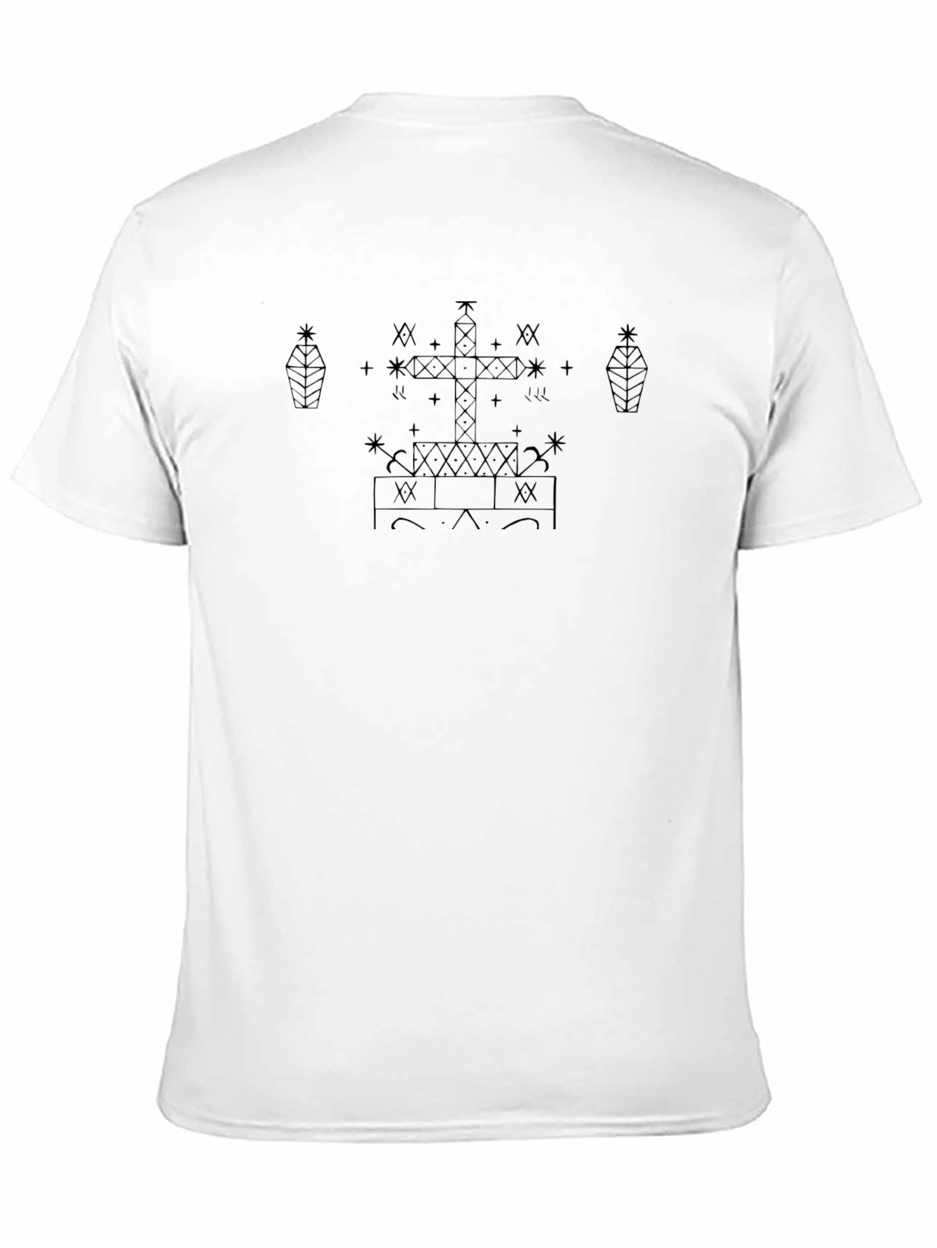Black T-Shirt with Mysterious Symbol