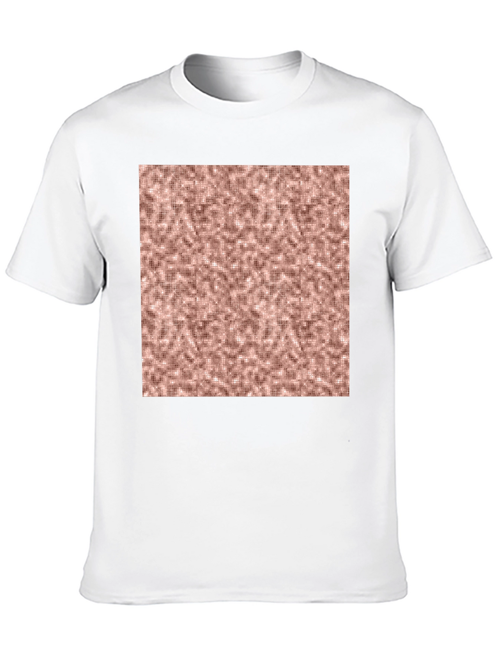 Stylish Black Tee with Abstract Square Design