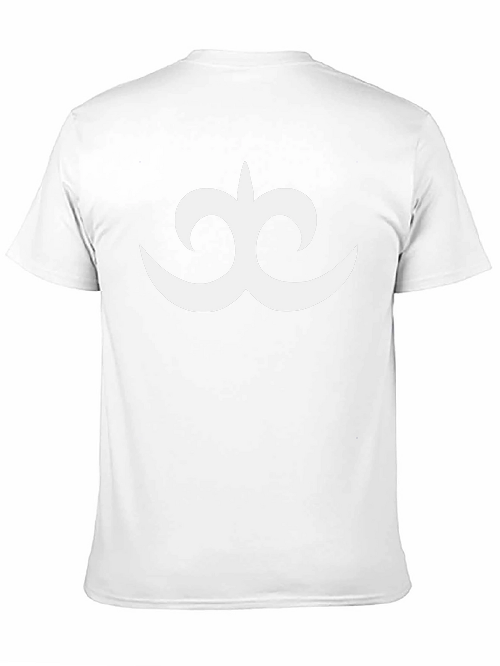 Black T-Shirt with White Abstract Design