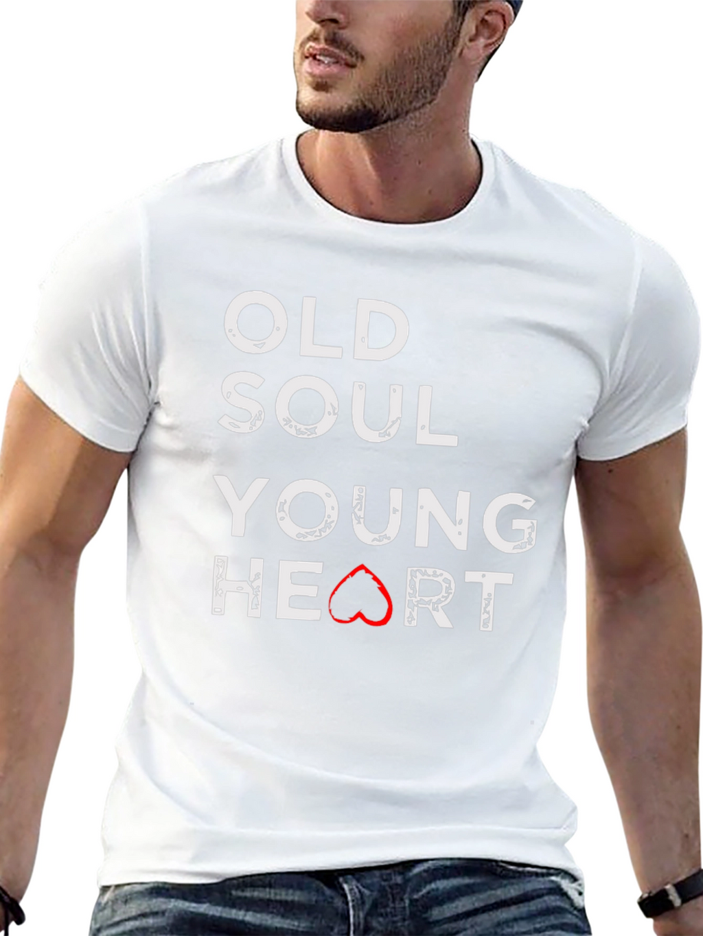 Old Soul Young Heart Graphic T-Shirt