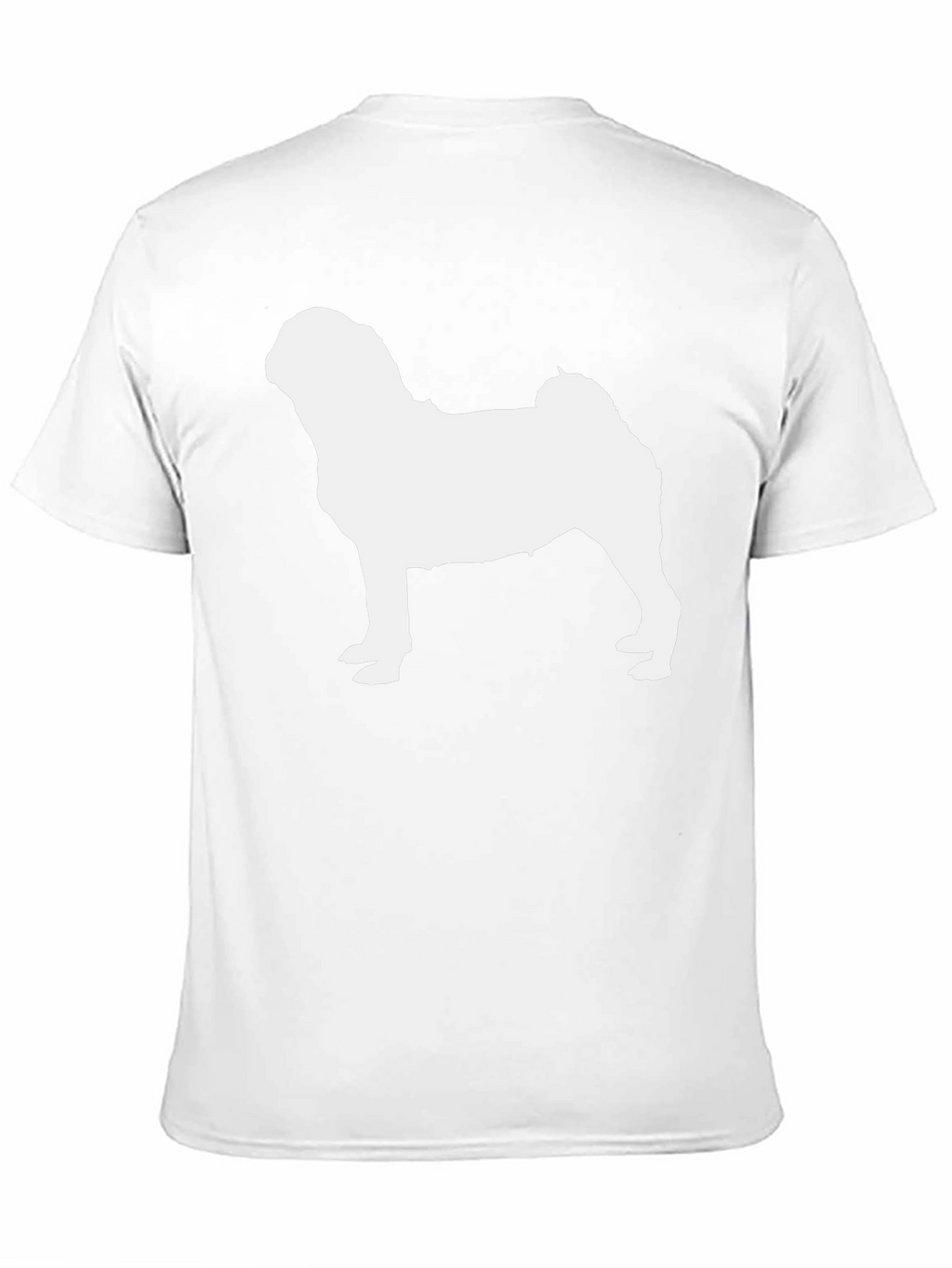 Pug Silhouette Black T-Shirt