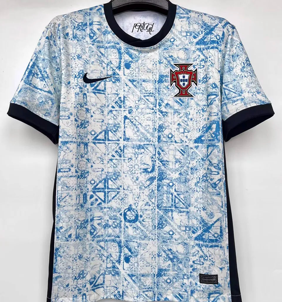 RONALDO #7 Portugal 1:1 Quality Away Fans Soccer Jersey 2024/25 ★★ Detail 1