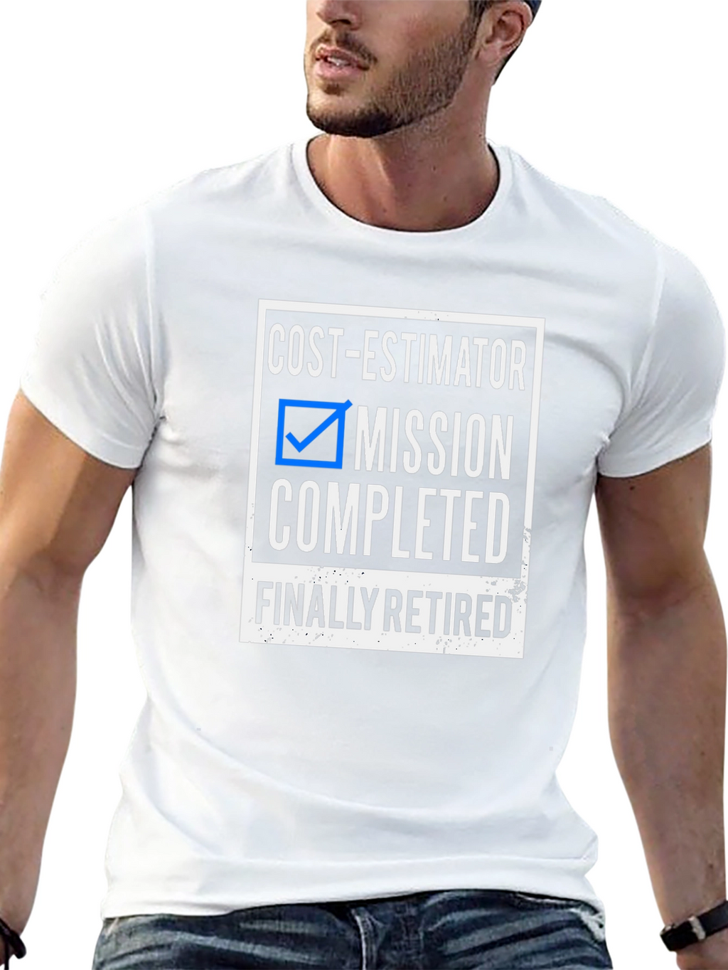 Cost-Estimator Mission Completed Retired Black T-Shirt
